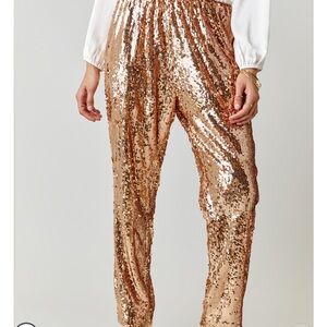 Francesca’s Joey Sequin Joggers NWT